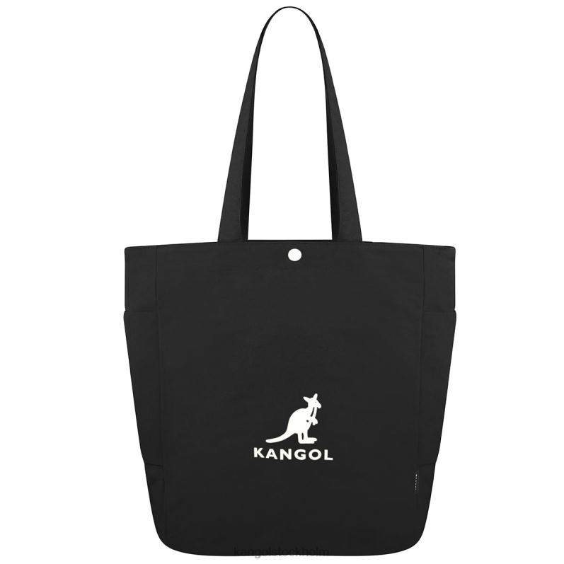 Kangol unisex- jerry shopper väska B0ZLB969 Tillbehör svart/benvit