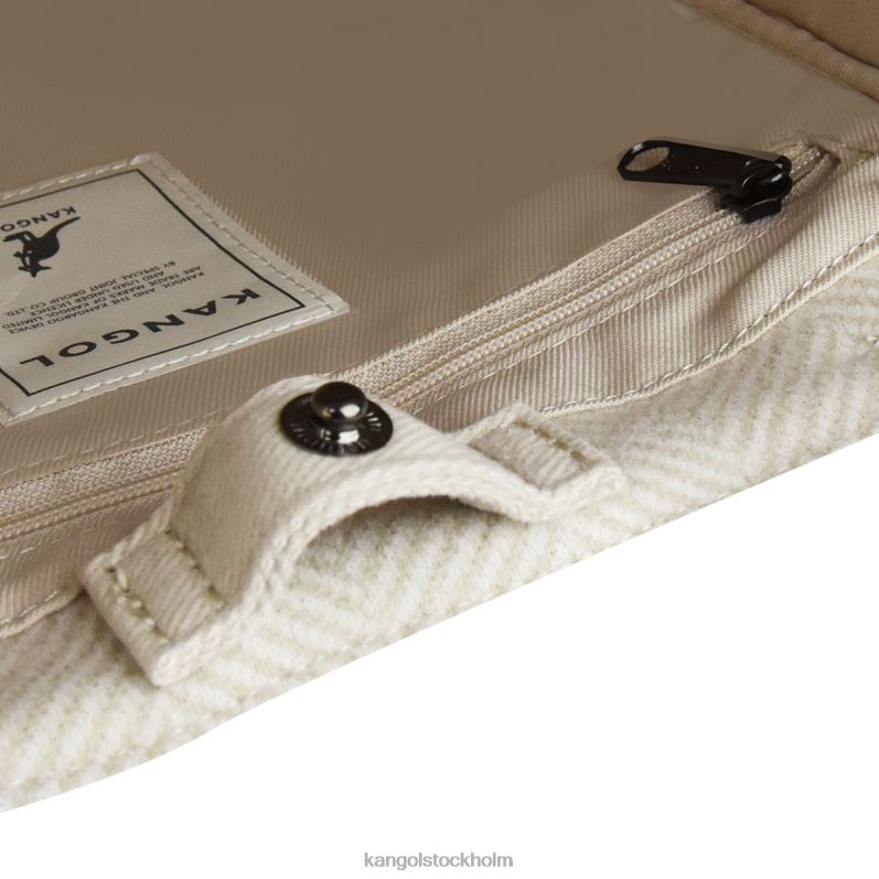 Kangol unisex- väska med fiskben B0ZLB983 Tillbehör elfenben